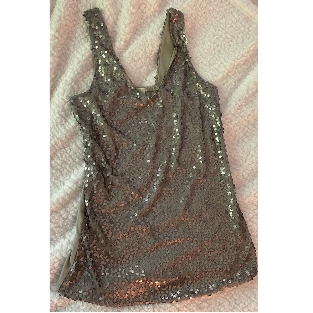 Sequined Tank Top